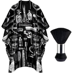 FEBSNOW hair cutting cape full-coverage protects clothes during professional or DIY haircuts.