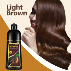 Fedulili application in gloved hands demonstrates easy at-home coloring.
