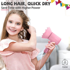 Feekaa Kids Hair Dryer back grid protection keeps little fingers safe.