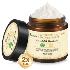 FeeMeFee beef tallow face cream whipped texture for smooth application and hydration.