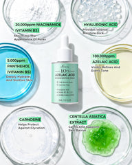 Close-up of FeeMeFee serum texture showing lightweight, fast-absorbing formula.