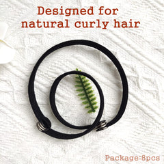 FEEZENT connectable hair rope demonstrates adjustable stacking for thick hair