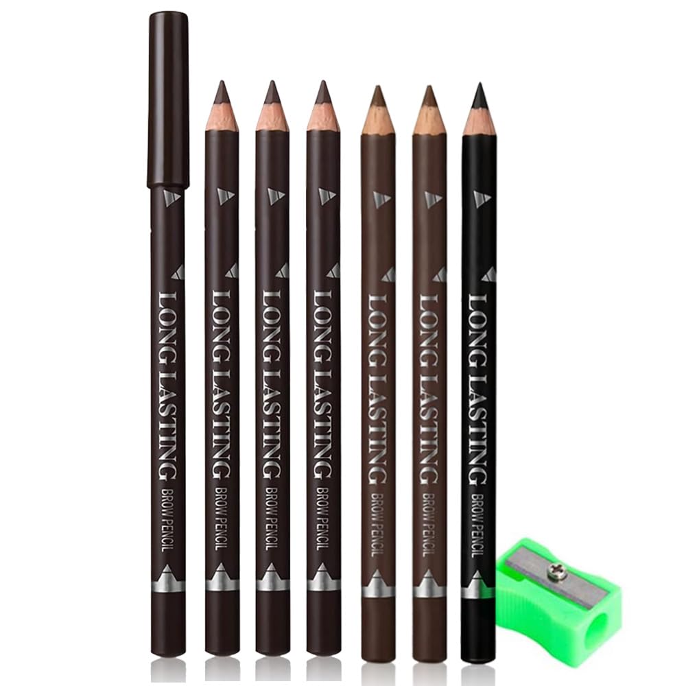 FeiCuiYun wooden-core eyebrow pencil closeup for precise, natural brows