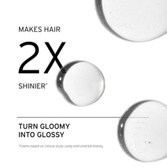 Fekkai Brilliant Gloss Glass packaging closeup emphasizes environmental protection and vegan formula.