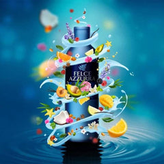 Felce Azzurra Original rich-foam close-up shows creamy lather for pampered skin.