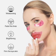 Felico lip mask serum absorption demonstrating patch effectiveness