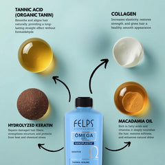 Felps Omega Sensitive sealed bottle closeup signals long-lasting professional treatment