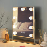 FENCHILIN vanity mirror with LED lighting for natural makeup reflection