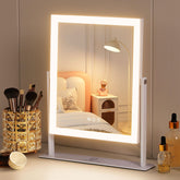 FENCHILIN vanity mirror with lights front view offers even makeup illumination.