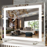 FENNIO vanity mirror lights 20x23 front view enables precise makeup application.