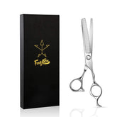 Fengliren hair thinning scissors 6.5 inch blade close-up showing precise edge