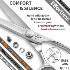 Fengliren stainless steel alloy barber scissors assembly with balanced weight