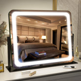 FENNIO vanity mirror lights 22x17 front view with adjustable brightness for makeup routines
