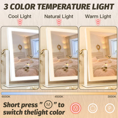 FENNIO vanity mirror lights displaying dimmable brightness for customized glow