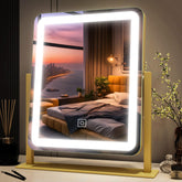 FENNIO vanity mirror with lights shows on-state LEDs for precise makeup