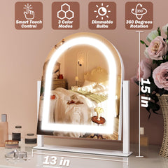 FENNIO vanity-mirror-lights side-angle highlights adjustable tilt for perfect viewing.