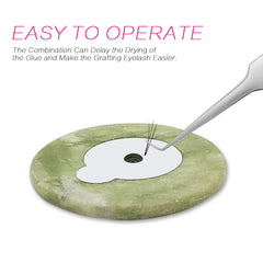 Fenshine jade stone close-up highlights smooth surface and easy cleaning for adhesive open time