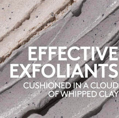 Fenty Skin Cookies N Clean whipped clay application on face for exfoliation and pore refinement