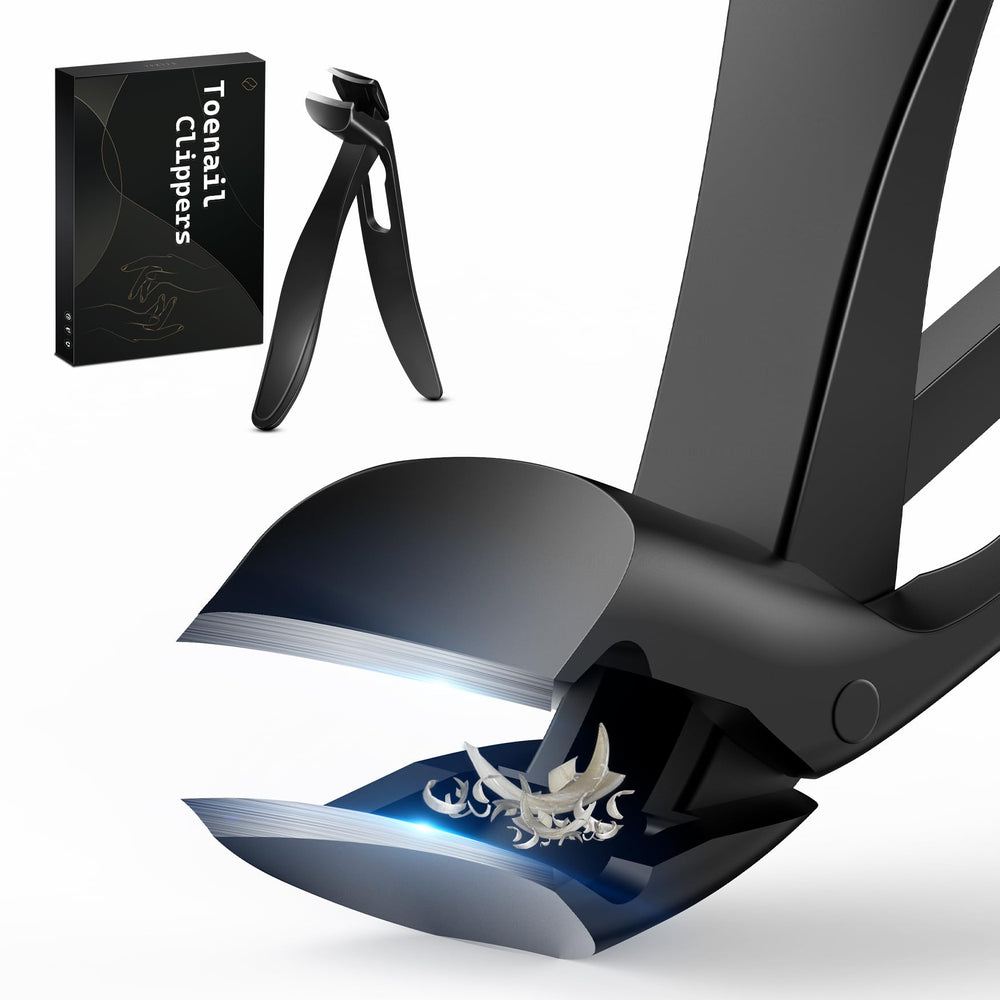 FERYES angled head toenail clipper enables easier trimming with less bending.
