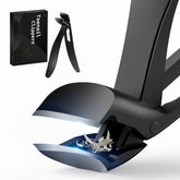 FERYES angled head toenail clipper enables easier trimming with less bending.