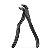 FERYES ergonomic nail clippers with long handle demonstrate angled-head precision for seniors.