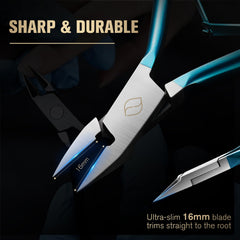 FERYES ergonomic non-slip handles enable comfortable, controlled nail trimming.