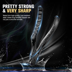 FERYES nail clippers with catcher shown in use, minimizing mess during grooming.