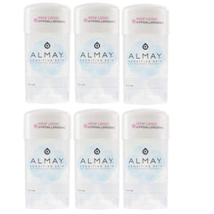 FF Almay clear gel fragrance free deodorant bottle for sensitive skin protection.