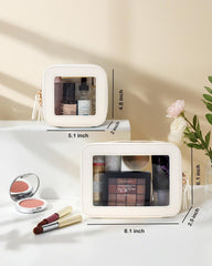 FFpaw travel clear makeup bag set waterproof material resists spills during trips