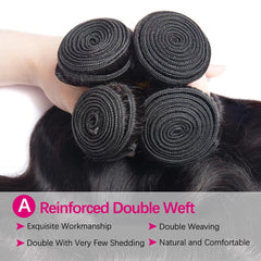 FHGD Body Wave Bundles 20-inch weft detail highlights durability and reduced shedding.