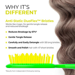 FHI Heat UNbrush bristles 105 dual-length detail aids gentle detangling
