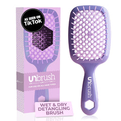 FHI Heat UNbrush front view in lavender design for effortless detangling.