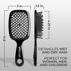 FHI Heat UNbrush used on wet hair demonstrates gentle detangling.