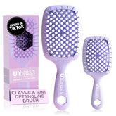 FHI Heat UNbrush Original close-up highlighting dual-length bristles for gentle detangling