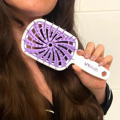 FHI Heat UNbrush Plus used on wet and dry hair for versatile detangling