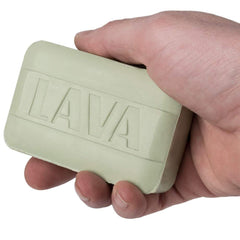 FIAHNG Lava Bar pumice particles close-up emphasizes tough grime removal.