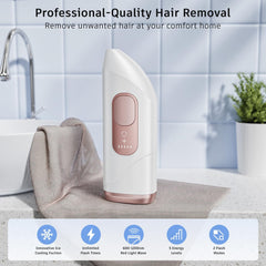 Finequin ice cooling care function cools skin during treatment