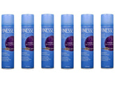 Finesse extra-hold hairspray bottle on shelf for durable styling