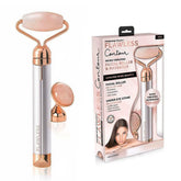 Finishing Touch Flawless Contour rose quartz roller for soothing facial massage and circulation