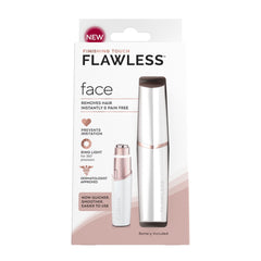 Finishing Touch Flawless facial hair remover packaging for travel-friendly display