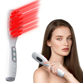 Fiogeo Laser Therapy Hair Growth Comb used at home to target the scalp for potential follicle support