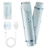FIONOFY bikini-trimmer dual-head for precise shaving and comfort.