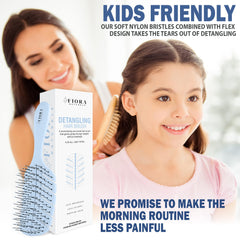 Fiora Naturals Detangler Brush drying efficiency with vented design