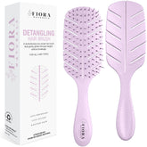 Fiora Naturals Detangler Brush with ultra-soft bristles for gentle detangling