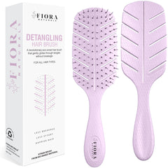 Fiora Naturals Detangler Brush with ultra-soft bristles for gentle detangling