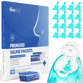 FireAnt 100 saline packets packaging for convenient nasal rinse