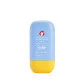 First Aid Beauty Hydrating Sunscreen Milk SPF 45 texture close-up, serum-like and non greasy protection.