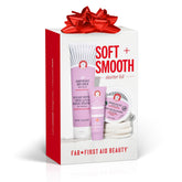 First Aid Beauty KP Bump Eraser Body Scrub bottle shows exfoliation for smoother skin texture.