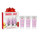 First Aid Beauty KP scrub strawberry jar highlights fruity scent for smoother skin