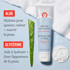 First Aid Beauty Pure Skin Face Cleanser removes makeup effectively without drying
